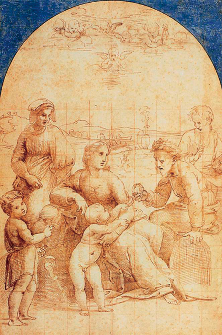   拉斐尔·桑西  Raffaello Santi  ——素描作品 (19)